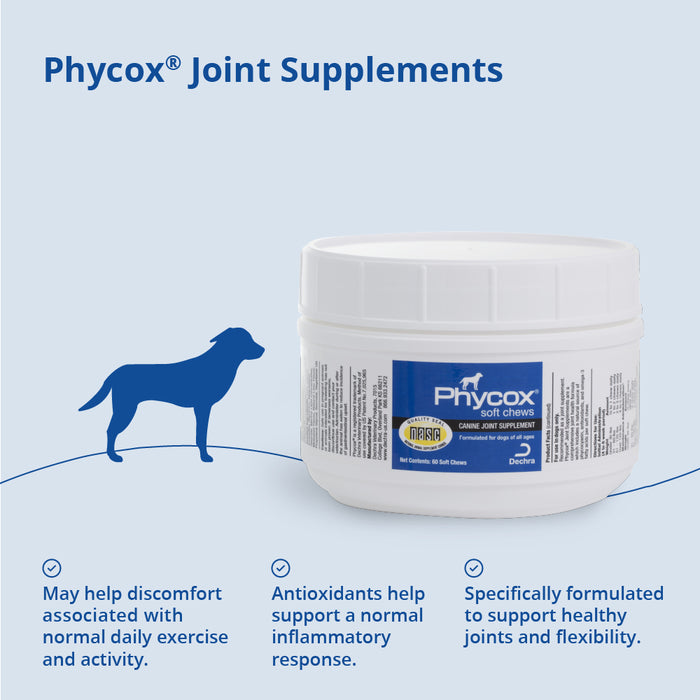Masticables blandos para el apoyo de las articulaciones caninas Phycox