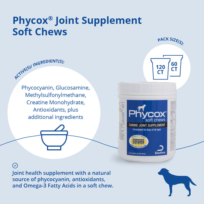 Masticables blandos para el apoyo de las articulaciones caninas Phycox