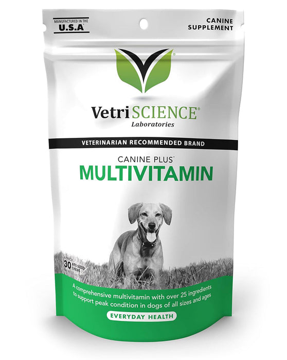 Canine Plus MultiVitamin, 30 Bite-Sized Chews - Vegetable Flavor