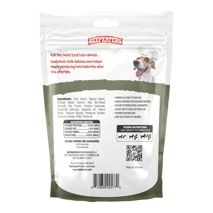 Beefeaters Rawhide Free Twist Sticks PB, 36ct Flavor Peanut Butter