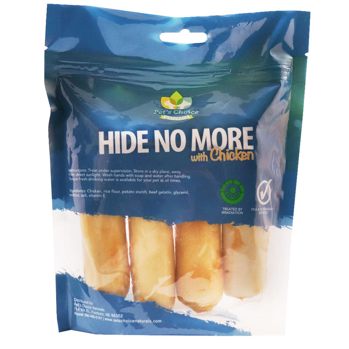 Pet's Choice Hide No More Dog Chews with Chicken - 4" - 5", 4 Count  