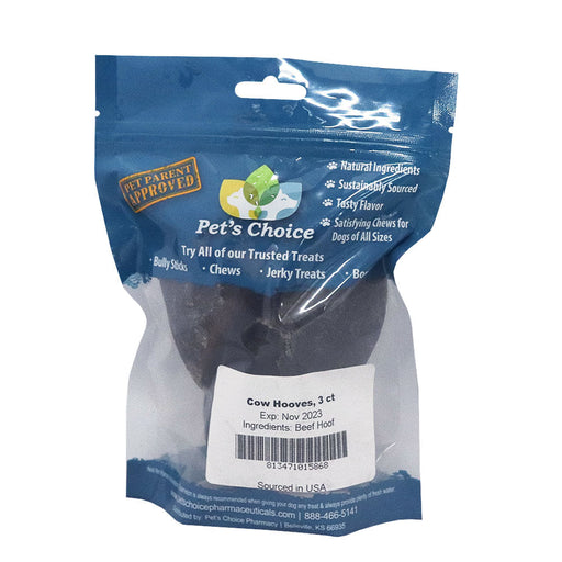 Pet's Choice Cow Hooves - 3 Count  