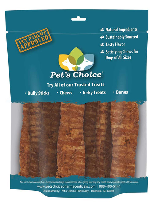 Pet's Choice Beef Trachea Dog Chews, 6" - 10 Count  