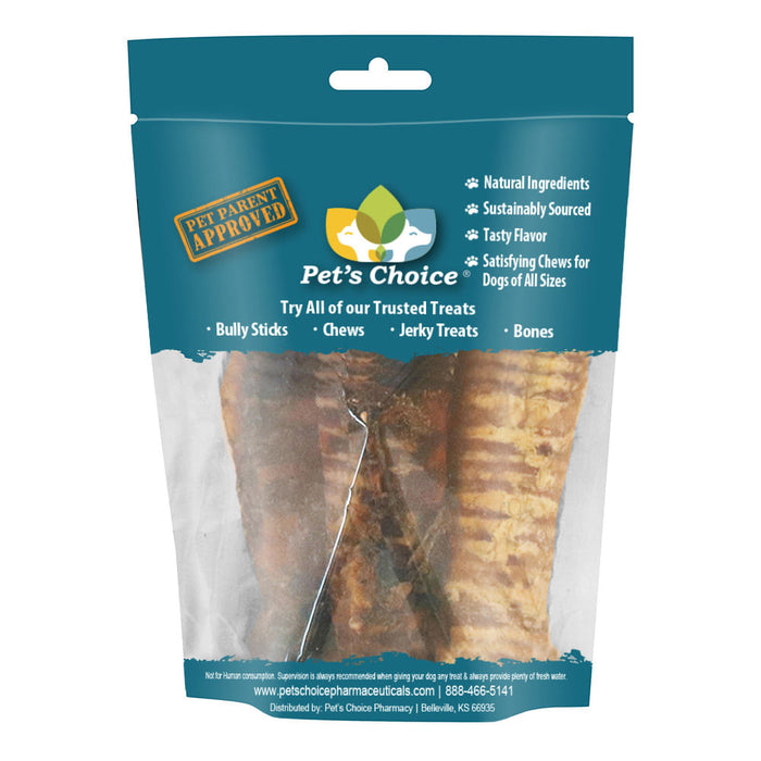 Pet's Choice Beef Trachea Dog Chews, 6" - 4 Count  