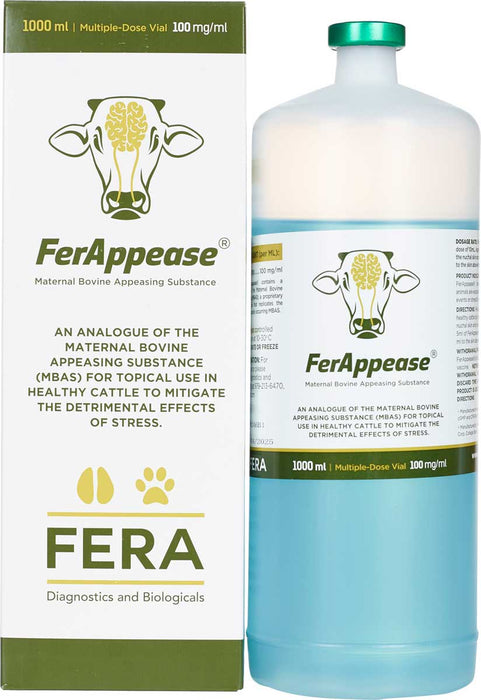 FerAppease Maternal Bovine Appeasing Substance 100mg/ml, 1000ml Size 1000ml