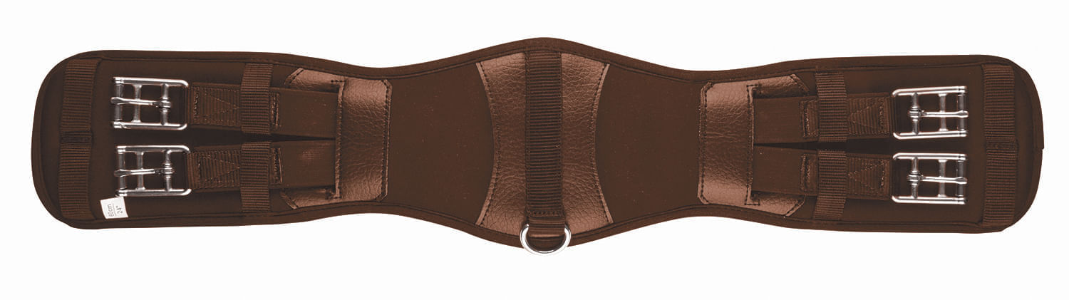 Collegiate Memory Foam Mono Flap Girth, Brown - 24 in  