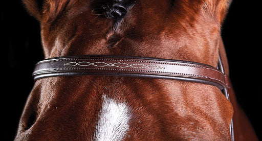 Collegiate ComFITec Fancy Stitch Bridle - Brown Cob 