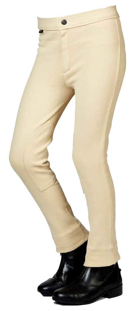 Saxon Kids Adjustable Waist Jodhpurs - Beige 14 