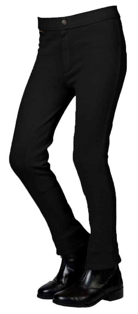 Saxon Kids Adjustable Waist Jodhpurs - Black 6 