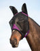 ComFITec Durable Mesh Fly Mask w/ Ears, Black/Purple - Pony  