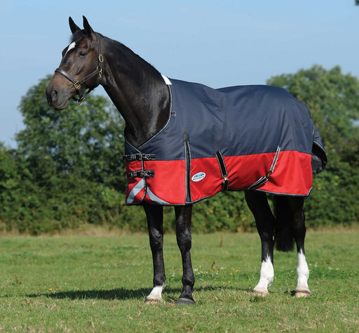 ComFITec Plus Dynamic II Standard Neck Medium Horse Blanket - Black/Red/Silver 84 in 