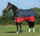 ComFITec Plus Dynamic II Standard Neck Medium Horse Blanket - Black/Red/Silver 84 in 