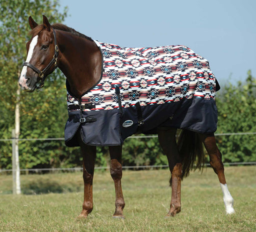 WeatherBeeta ComFITec Essential Standard Neck Horse Turnout Blanket, Diamond Navajo - 66 in  