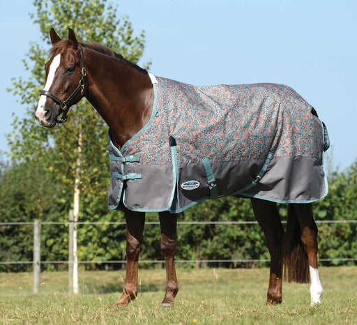 WeatherBeeta ComFITec Essential Neck Medium Weight Horse Blanket, Western Tool - 66 in  