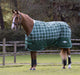 Saxon Defiant 1200D Standard Neck Horse Turnout, Medium, Hunter Green Plaid - 84 in  