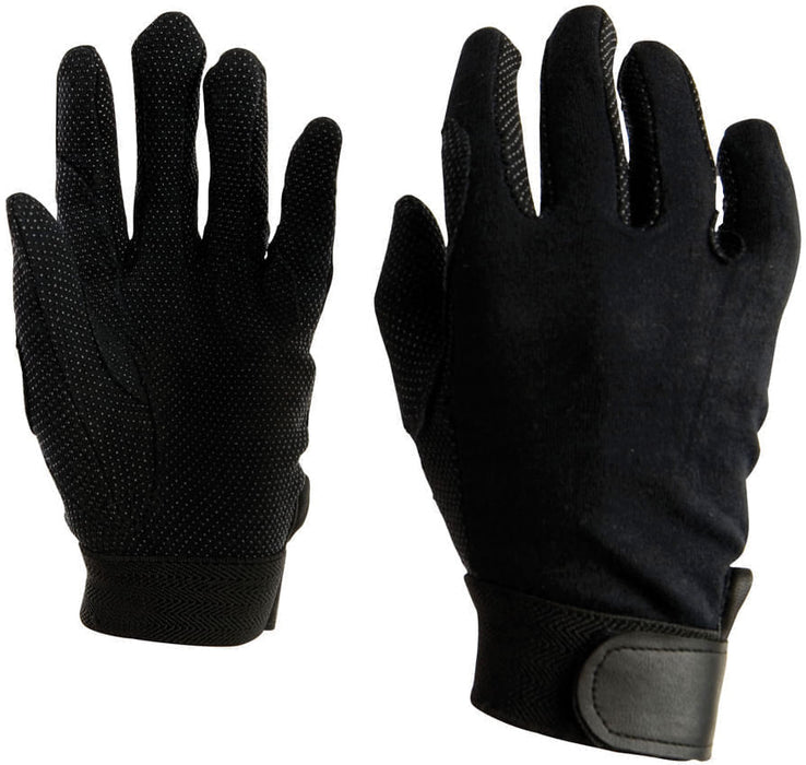 Weatherbeeta Good Hands Track Riding Gloves, Black, pair - Adult Meduim  