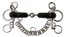 Korsteel Rubber Mouth Pelham Snaffle Bit - 4 1/2 in  