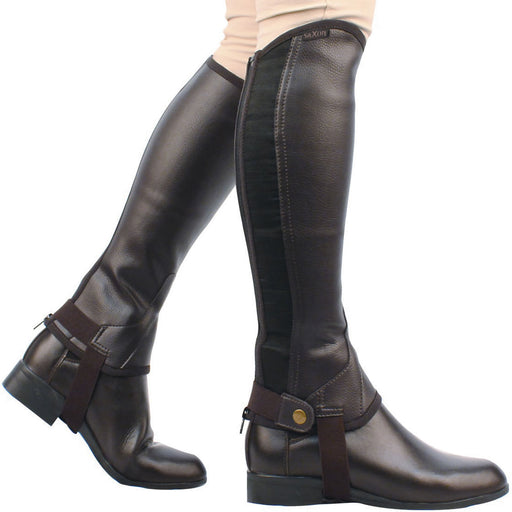 Saxon Easy-Care Women's Half Chaps, pair - Brown XSmall 