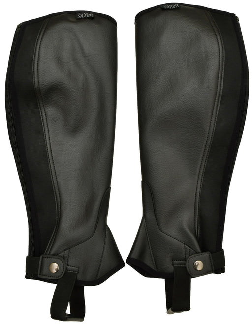 Saxon Easy-Care Women's Half Chaps, pair - Black XSmall 