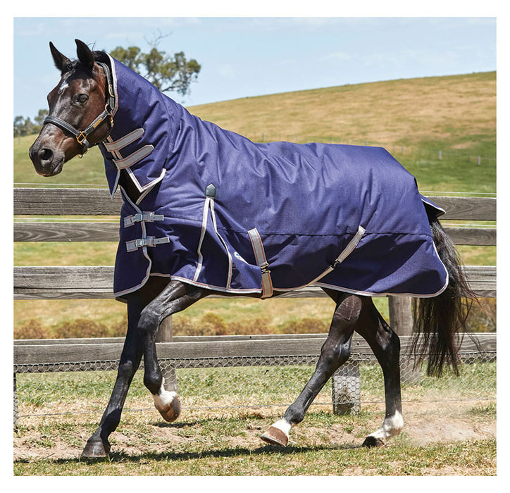 WeatherBeeta ComFiTec Essential Combo Neck Medium Weight Horse Blanket - 75 in  