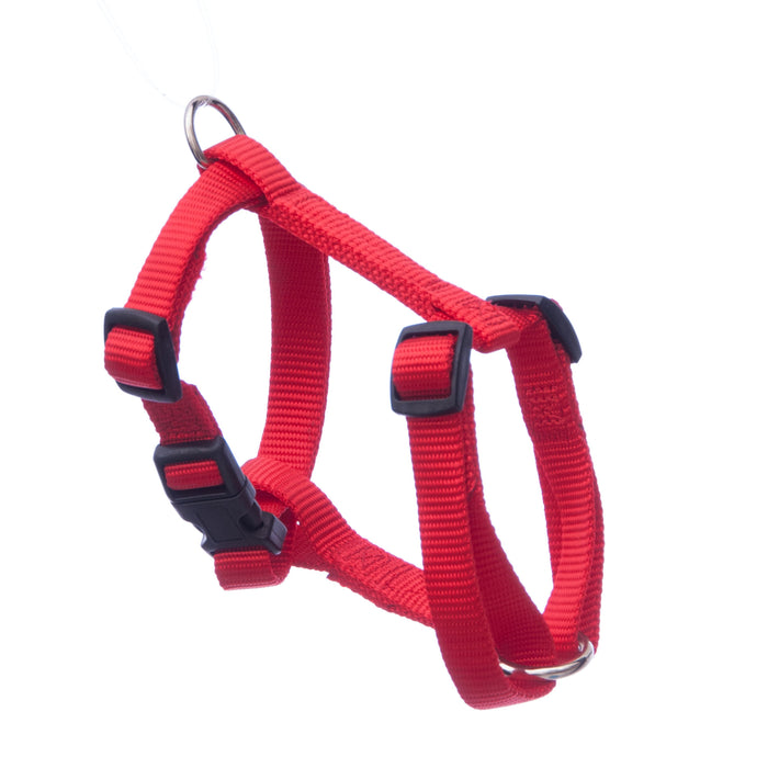 3/8" x 8-14" Adjustable Dog Harness by Jeffers - Red  