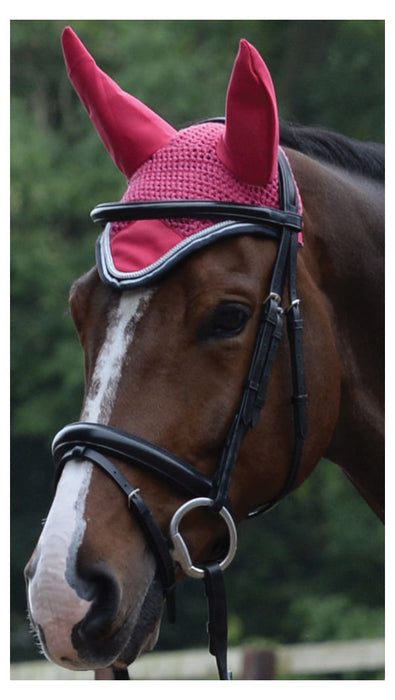 Saxon Coordinate Fly Veil, Full - Pink/Navy/White  