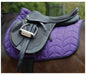 Saxon Element Quilted All Purpose Saddle Pad - Purple/Navy  