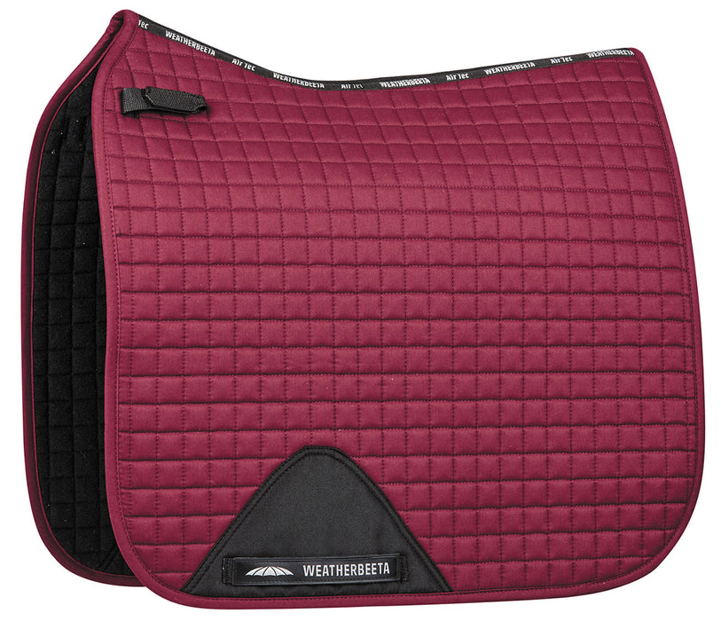 WeatherBeeta Prime Dressage Saddle Pad - Maroon  