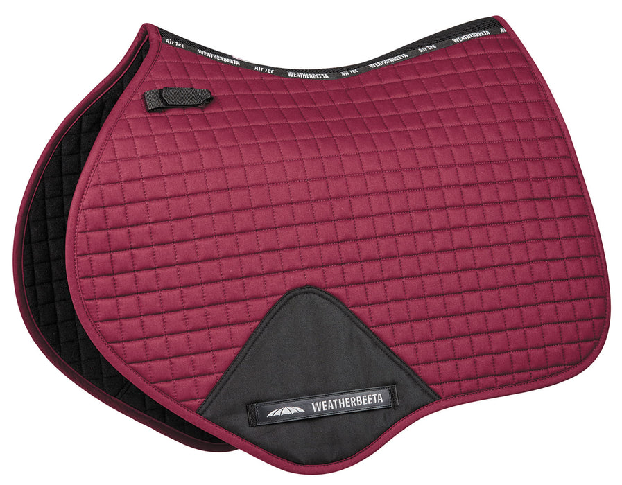 WeatherBeeta Jump Shaped Saddle Pad - Maroon  