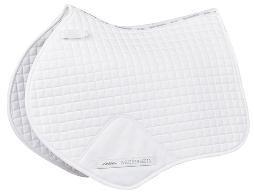 WeatherBeeta Jump Shaped Saddle Pad - White  