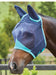 WeatherBeeta ComFITec Fine Mesh Fly Mask with Ears - Navy/Turquoise Pony 