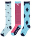 Dublin Rosa 3-Pack Socks - Multi Blue  