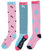 Dublin Rosa 3-Pack Socks - Multi Pink  