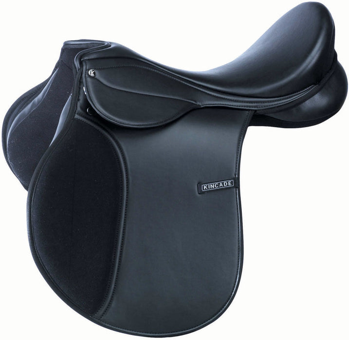 Kincade Redi-Ride Synthetic All Purpose Saddle, Black - 17 in Seat Medium 