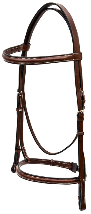 Weatherbeeta Kincade Plain Raised Bridle, Full size - Brown  