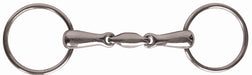 JP Korsteel Stainless Steel Oval Link Loose Ring Snaffle Bit - 5 in  