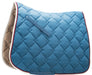 Roma Ecole Double Diamond Dressage Saddle Pad - Slate/Burg/Cream  