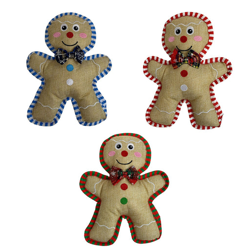 10' Burlap Gingerbread Man - Jeffers - Dog Supplies > Dog Toys