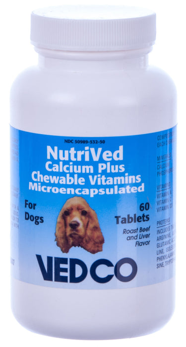 NutriVed Calcium Plus Chewable Tabs -   