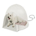 K&H Lectro-Soft Igloo-Style Heated Bed, Tan - Large Lectro-Soft Igloo Style Heated Bed, Tan  