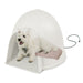 K&H Lectro-Soft Igloo-Style Heated Bed, Tan - Small Lectro-Soft Igloo Style Heated Bed, Tan  