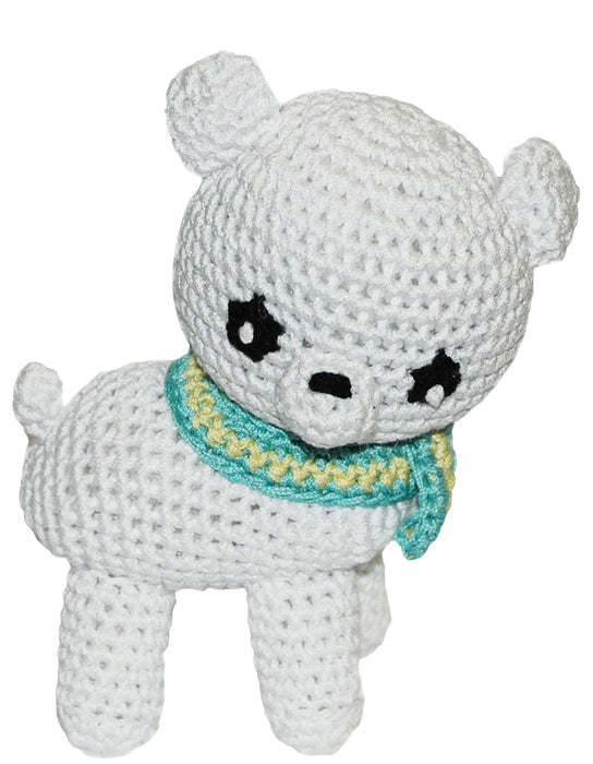 Christmas Knit Knack Toys - Sm Polar Bear Christmas Knit Knack Toy  