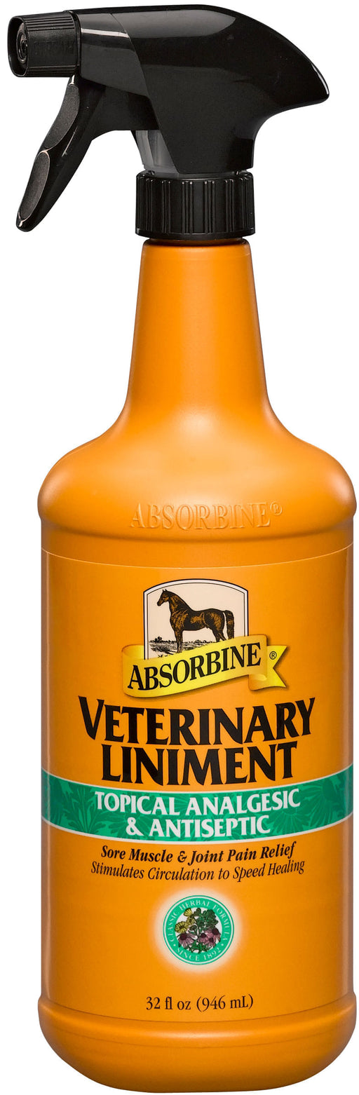 Absorbine Veterinary Liniment - 32 oz Absorbine Veterinary Liniment Spray  