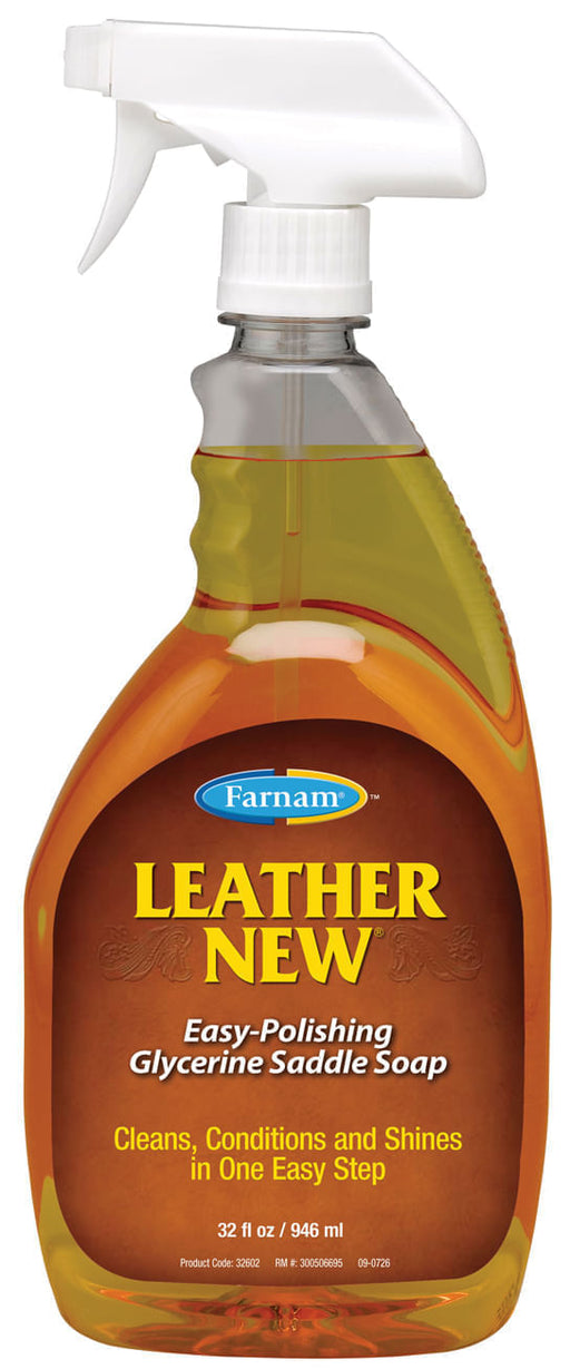 Leather New Saddle Soap - Leather New Saddle Soap, qt w/sprayer (32 oz)  