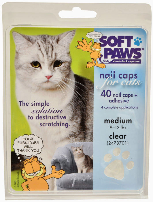 The Original Soft Paws - Nail Cap Kit for Cats - Natural Large 