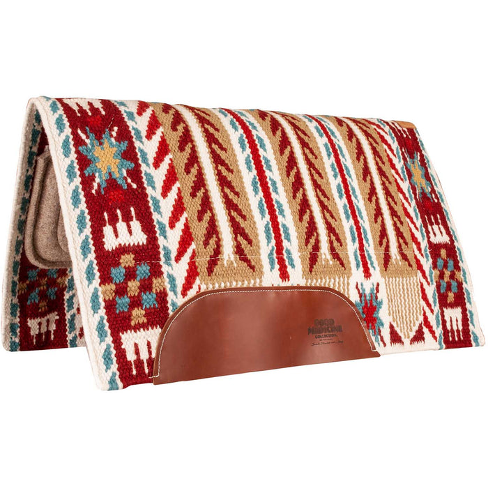 Good Medicine Morning Star Saddle Pad, 38 x 34 Color: Cream/Tan/Red/Brown Color Cream/Tan/Red/Brown