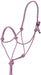 Mustang Premium Nylon Rope Halter - Purple/Silver  