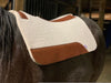 Dr. J 100% Pressed Wool Contoured Barrel Saddle Pad -   