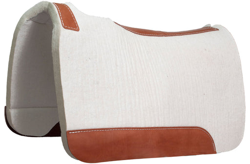 Dr. J 100% Pressed Wool Contoured Barrel Saddle Pad -   