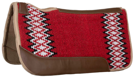 Blue Horse Blanket Top Saddle Pad, 32" x 32" - Red/Black  